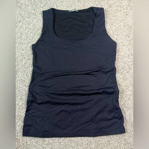 Like new black double layered Zara sleeveless scoop neck tank size large